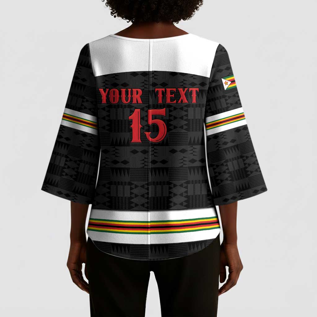 Custom Hockey Zimbabwe Kimono Sleeve Blouse Go Champions