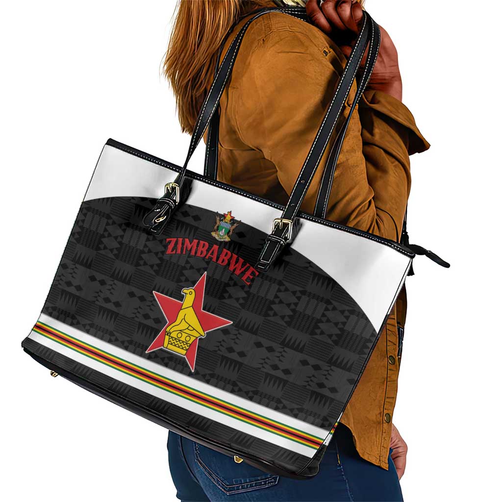 Hockey Zimbabwe Leather Tote Bag Hatirohwe - We don’t lose - African Pride