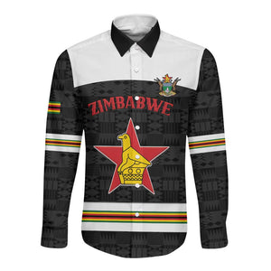 Custom Hockey Zimbabwe Long Sleeve Button Shirt Hatirohwe - We don’t lose - African Pride