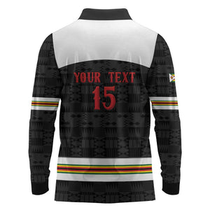Custom Hockey Zimbabwe Long Sleeve Polo Shirt Hatirohwe - We don’t lose - African Pride