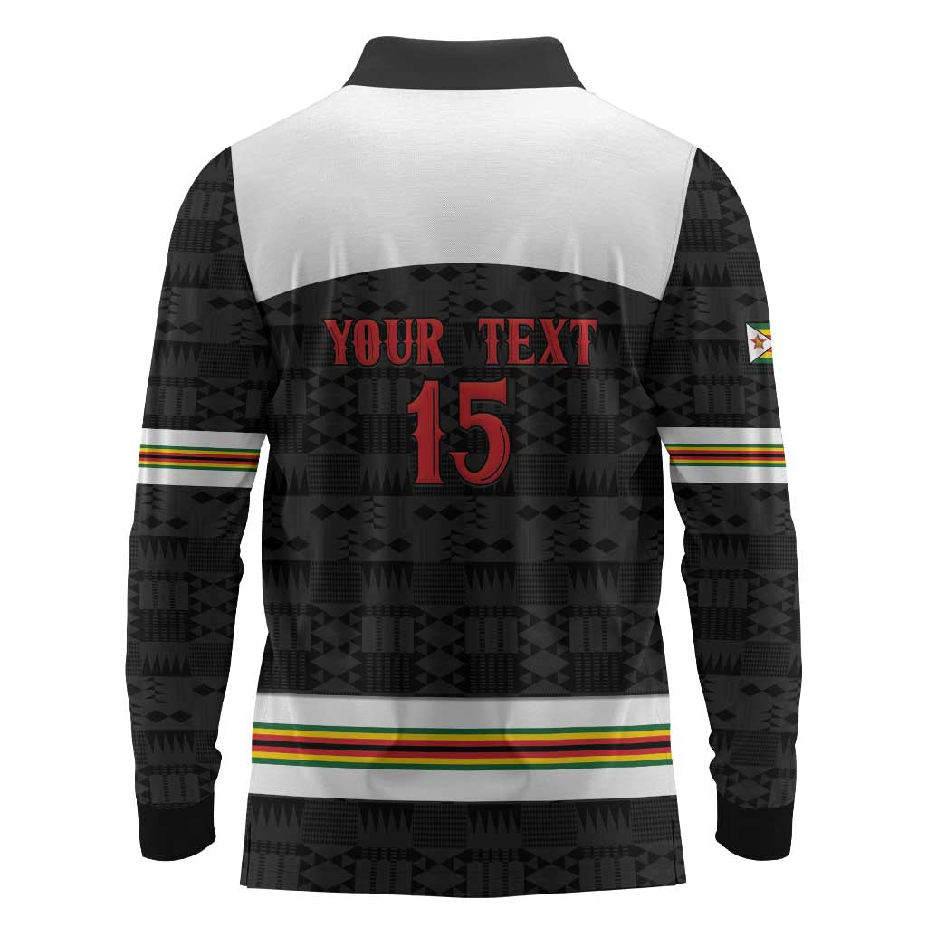 Custom Hockey Zimbabwe Long Sleeve Polo Shirt Hatirohwe - We don’t lose - African Pride