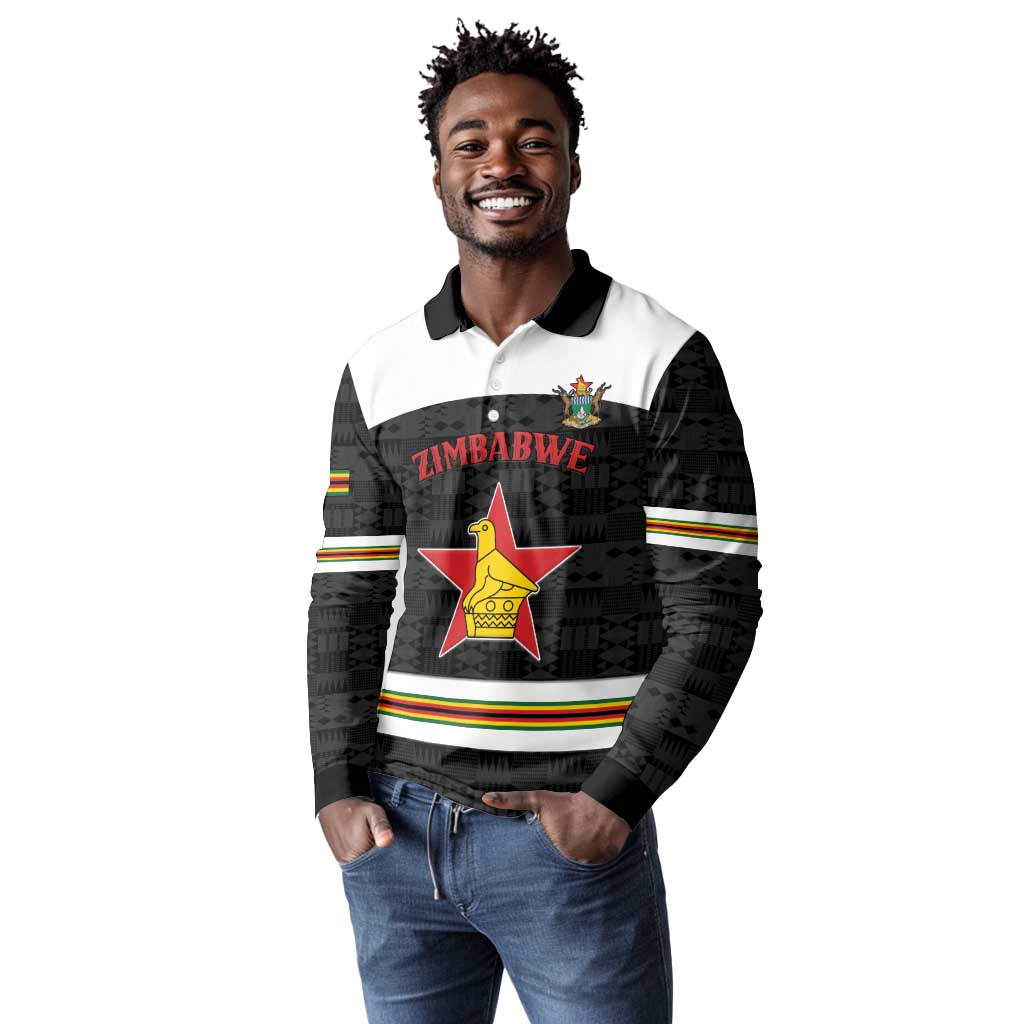Custom Hockey Zimbabwe Long Sleeve Polo Shirt Hatirohwe - We don’t lose - African Pride