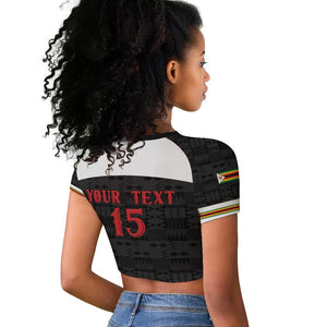Custom Hockey Zimbabwe Raglan Cropped T shirt Hatirohwe - We don’t lose - African Pride