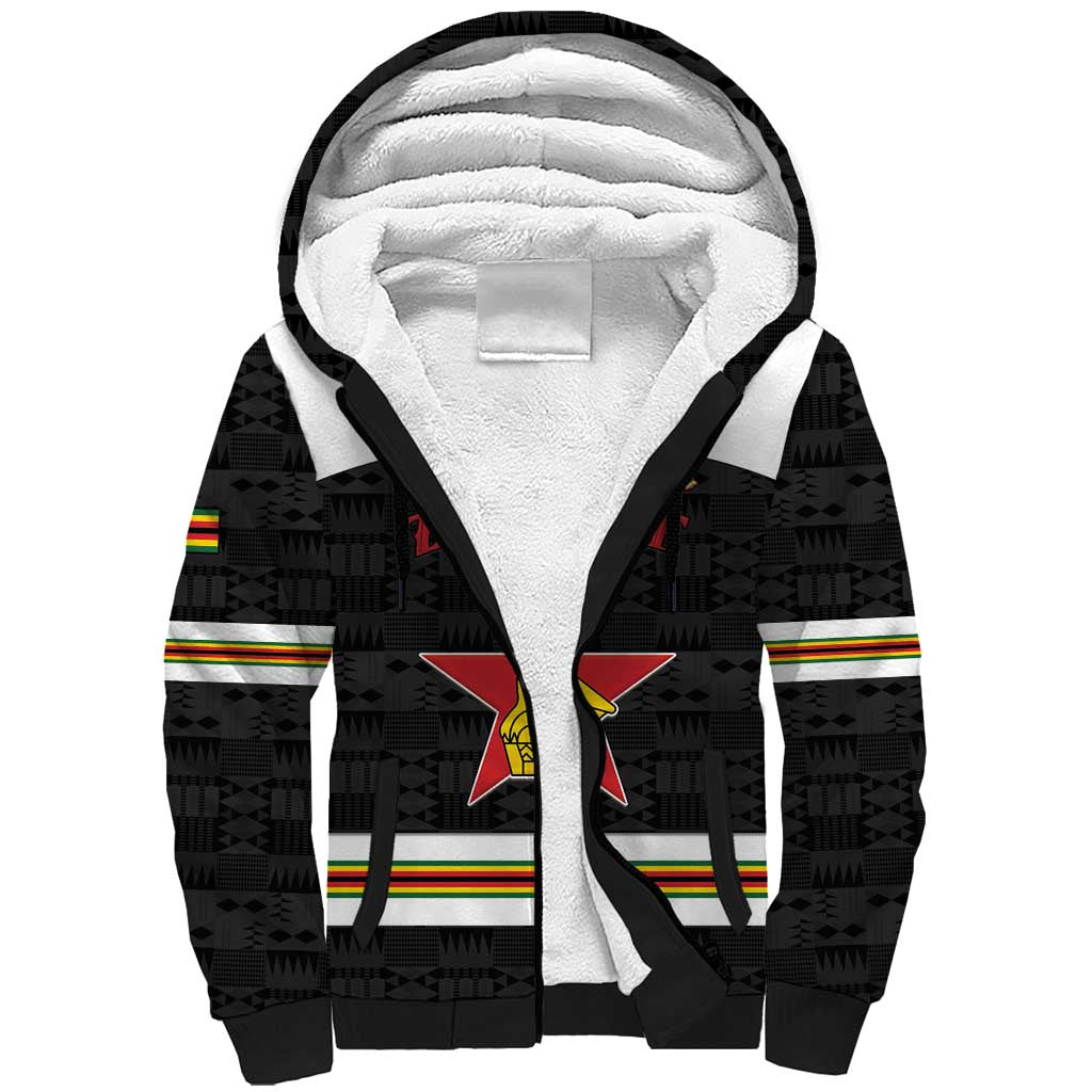 Custom Hockey Zimbabwe Sherpa Hoodie Hatirohwe - We don’t lose - African Pride