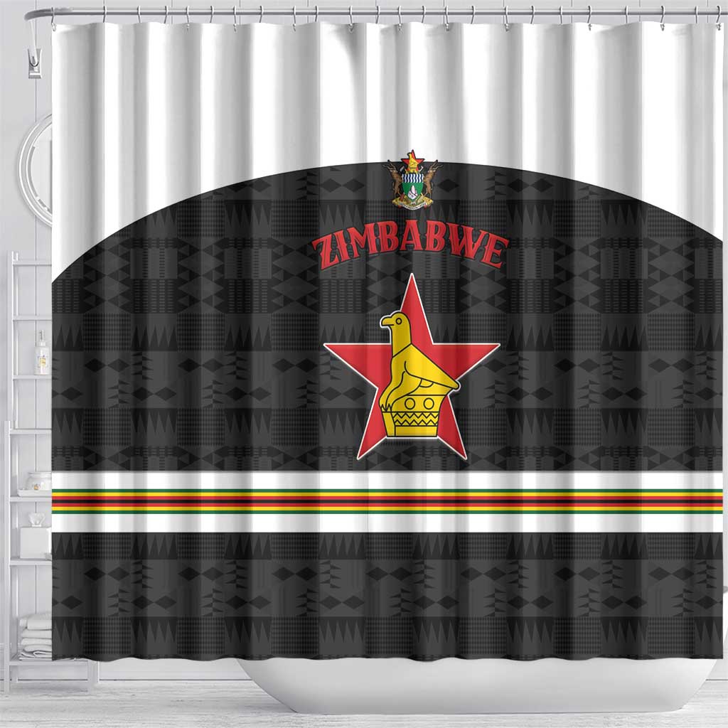Hockey Zimbabwe Shower Curtain Hatirohwe - We don’t lose - African Pride