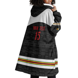 Custom Hockey Zimbabwe Wearable Blanket Hoodie Hatirohwe - We don’t lose - African Pride