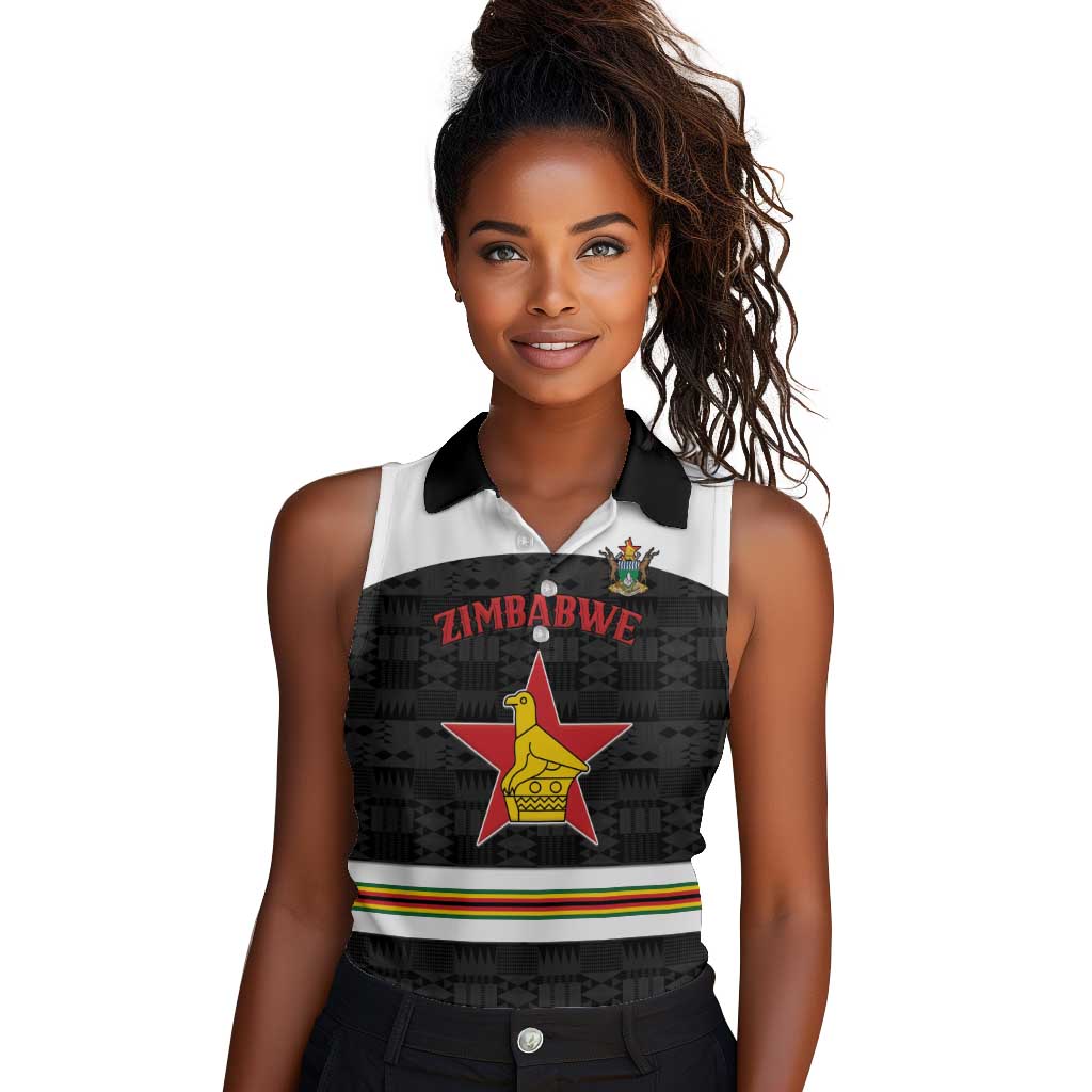 Custom Hockey Zimbabwe Women Sleeveless Polo Shirt Hatirohwe - We don’t lose - African Pride