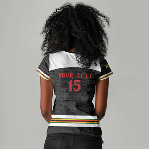 Custom Hockey Zimbabwe Women V-Neck T-Shirt Hatirohwe - We don’t lose - African Pride