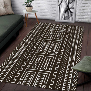 Mali Mud Cloth Bogolanfini Pattern Area Rug - African Pride