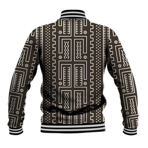 Mali Mud Cloth Bogolanfini Pattern Baseball Jacket - African Pride
