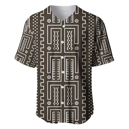 Mali Mud Cloth Bogolanfini Pattern Baseball Jersey - African Pride