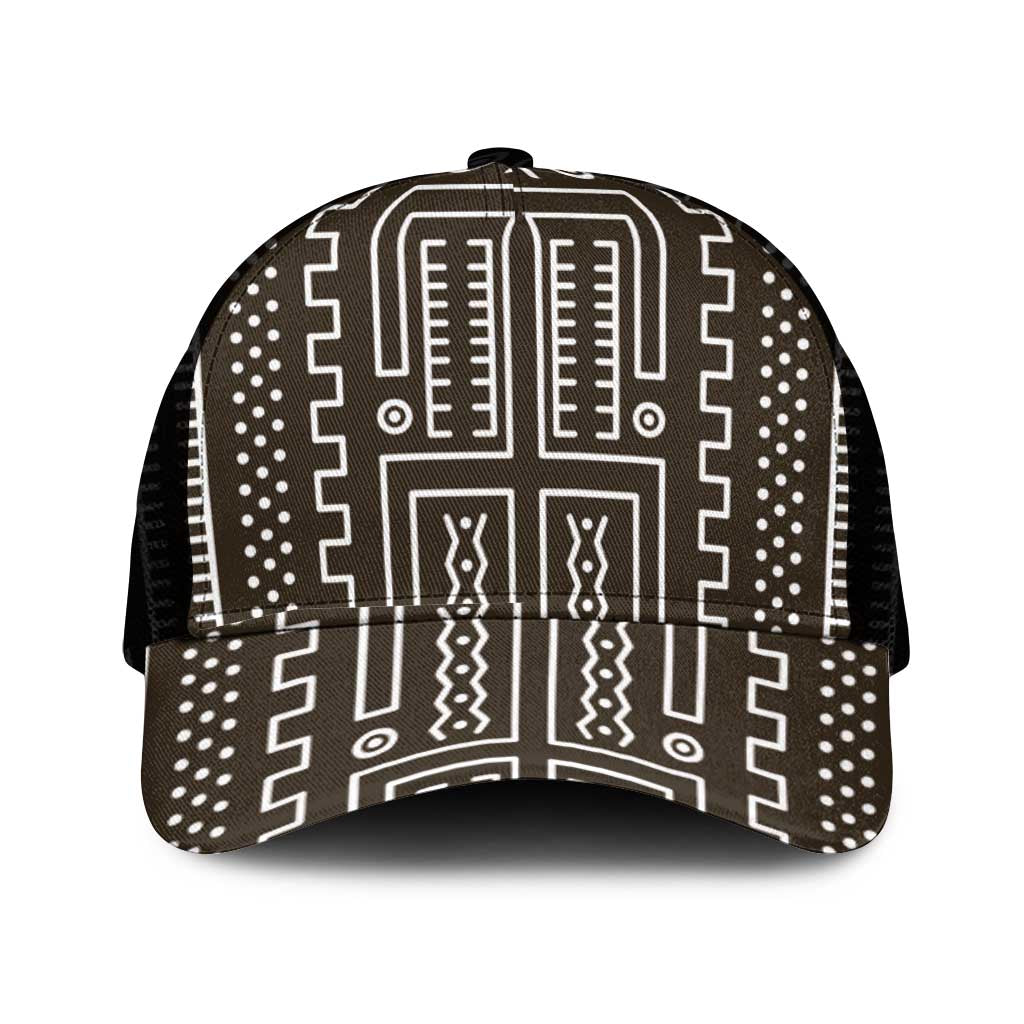 Mali Mud Cloth Bogolanfini Pattern Baseball Net Cap - African Pride