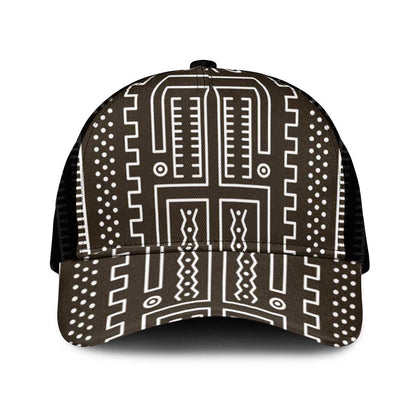 Mali Mud Cloth Bogolanfini Pattern Baseball Net Cap - African Pride