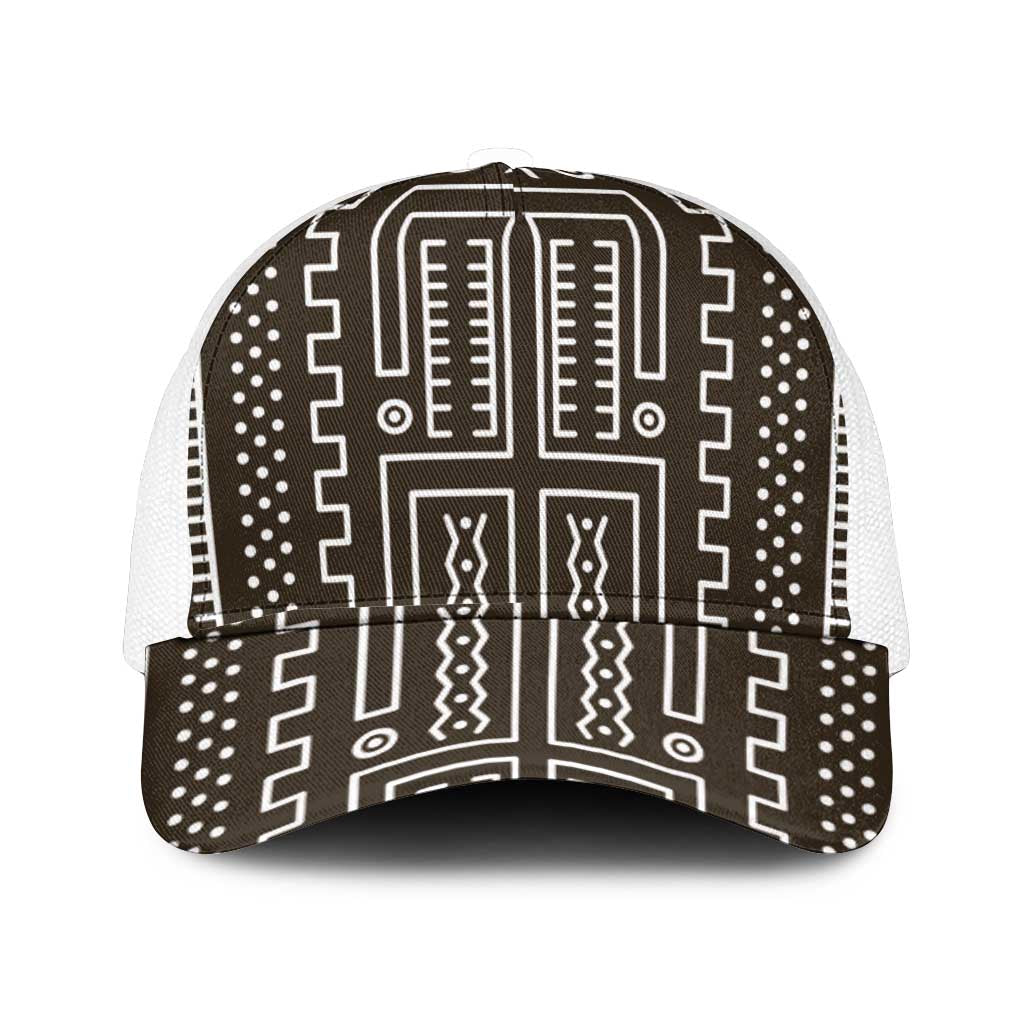 Mali Mud Cloth Bogolanfini Pattern Baseball Net Cap - African Pride