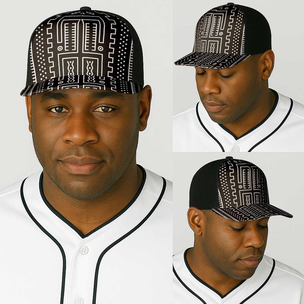 Mali Mud Cloth Bogolanfini Pattern Baseball Net Cap - African Pride