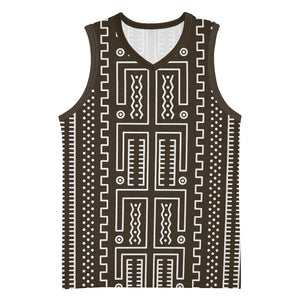 Mali Mud Cloth Bogolanfini Pattern Basketball Jersey LT15