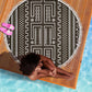 Mali Mud Cloth Bogolanfini Pattern Beach Blanket - African Pride