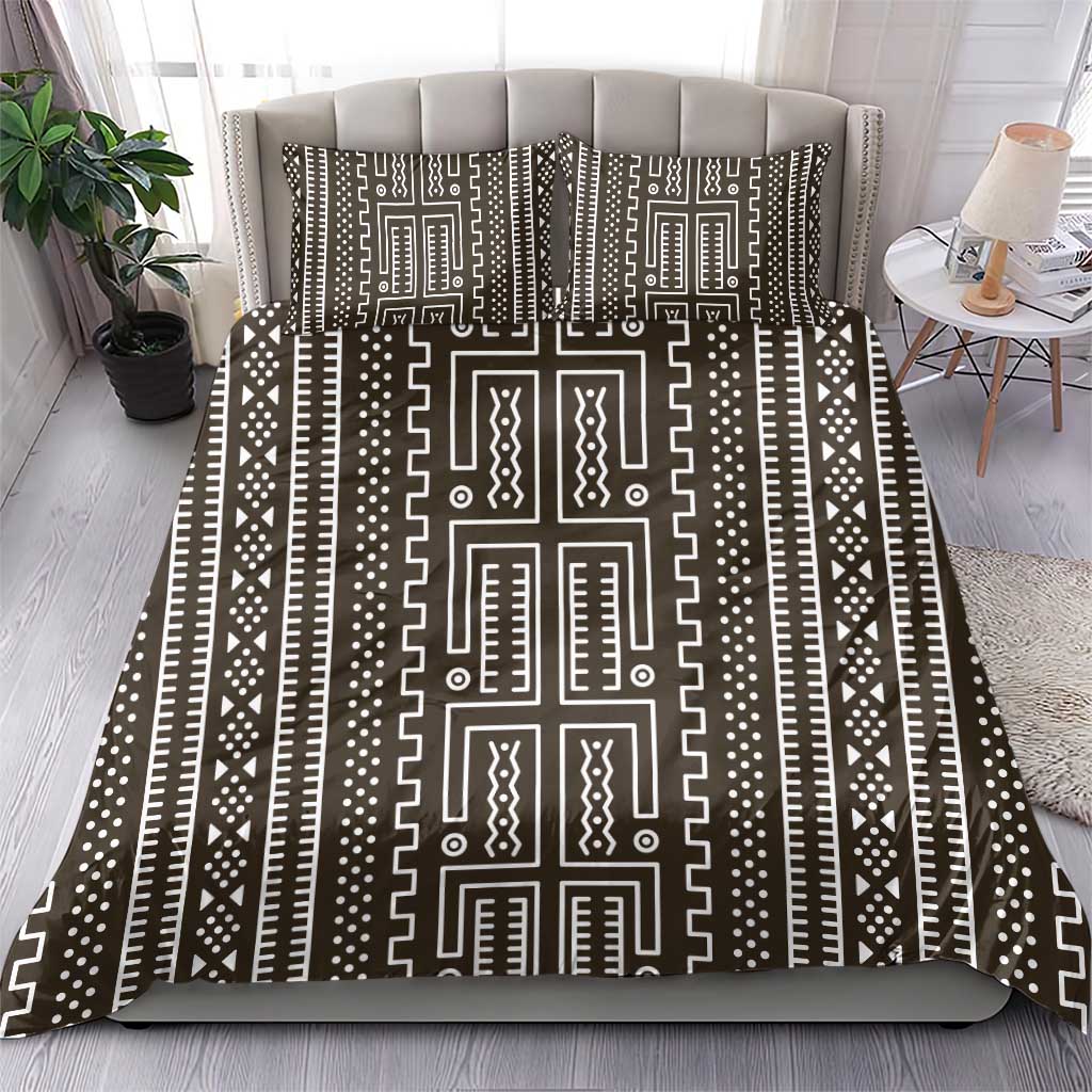 Mali Mud Cloth Bogolanfini Pattern Bedding Set - African Pride