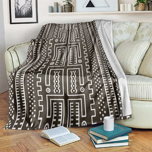 Mali Mud Cloth Bogolanfini Pattern Blanket - African Pride
