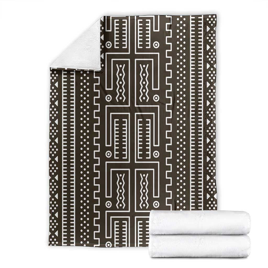 Mali Mud Cloth Bogolanfini Pattern Blanket - African Pride