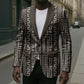 Mali Mud Cloth Blazer Bogolanfini Pattern