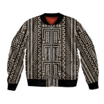 Mali Mud Cloth Bogolanfini Pattern Bomber Jacket - African Pride