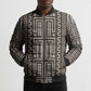 Mali Mud Cloth Bomber Puffer Jacket Bogolanfini Pattern