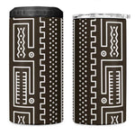 Mali Mud Cloth Bogolanfini Pattern 4 in 1 Can Cooler Tumbler - African Pride