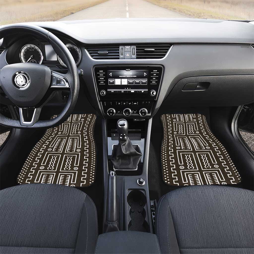 Mali Mud Cloth Bogolanfini Pattern Car Mats - African Pride