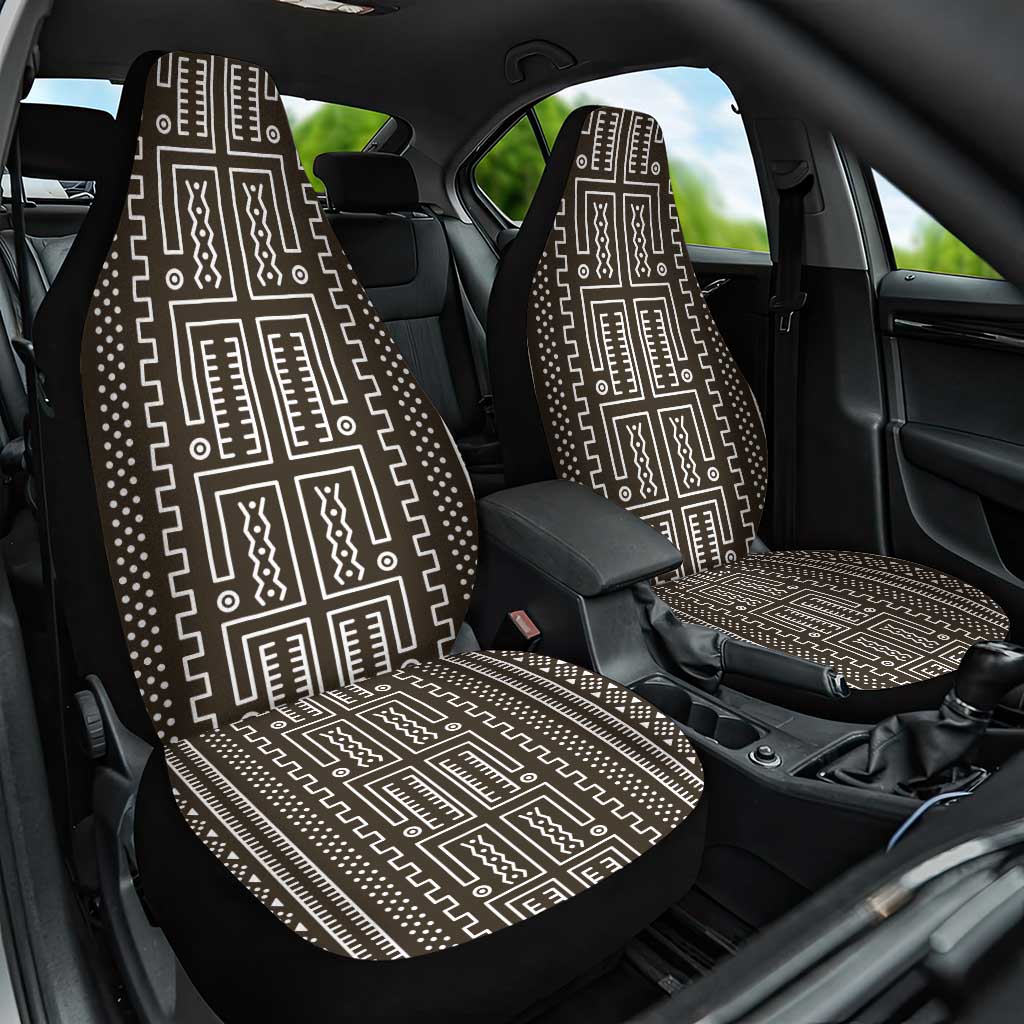Mali Mud Cloth Bogolanfini Pattern Car Seat Cover - African Pride