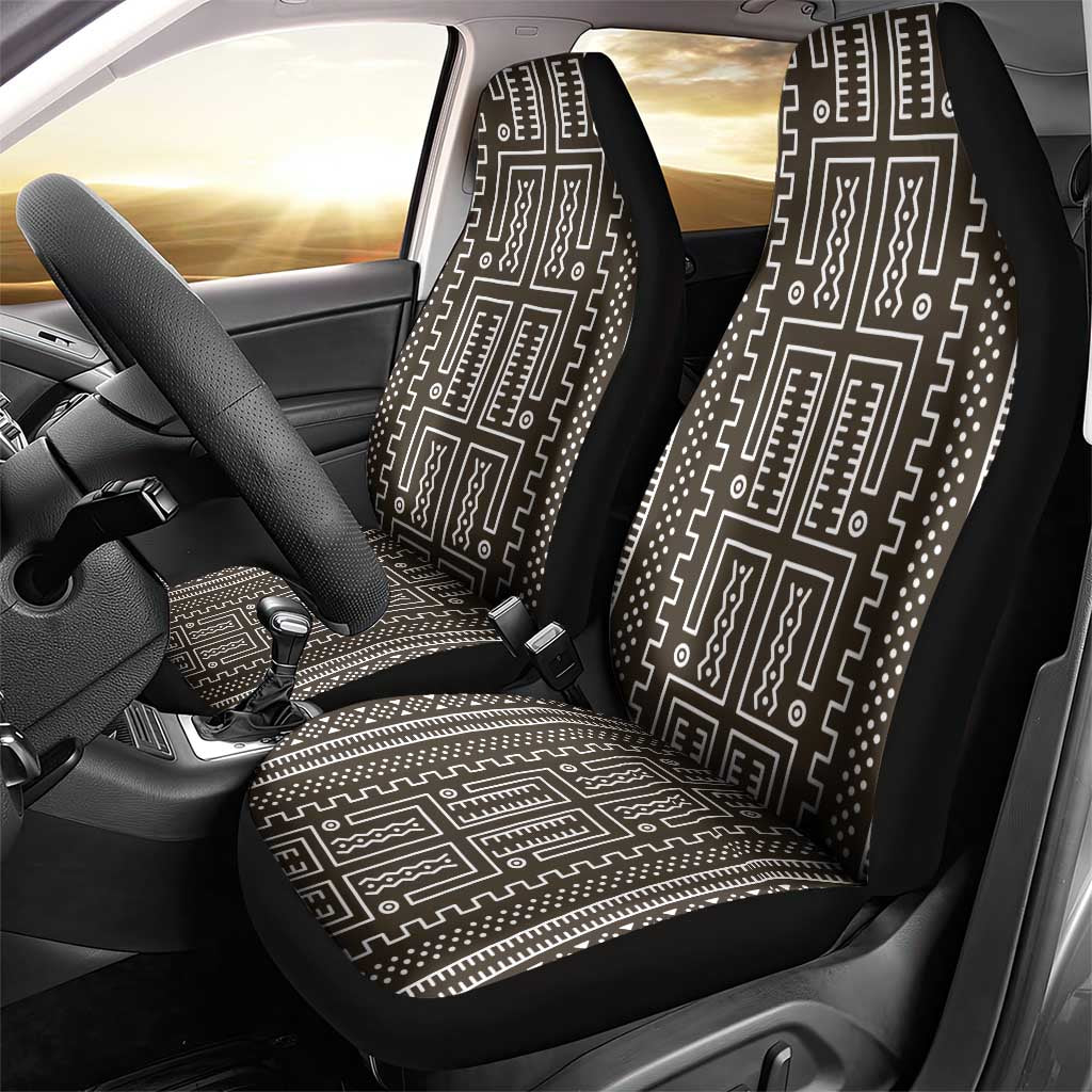 Mali Mud Cloth Bogolanfini Pattern Car Seat Cover - African Pride