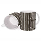 Mali Mud Cloth Ceramic Mug Bogolanfini Pattern