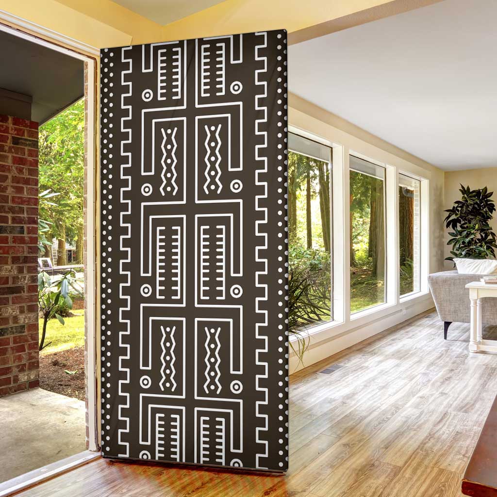 Mali Mud Cloth Door Cover Bogolanfini Pattern