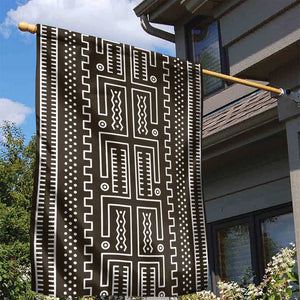 Mali Mud Cloth Bogolanfini Pattern Garden Flag - African Pride