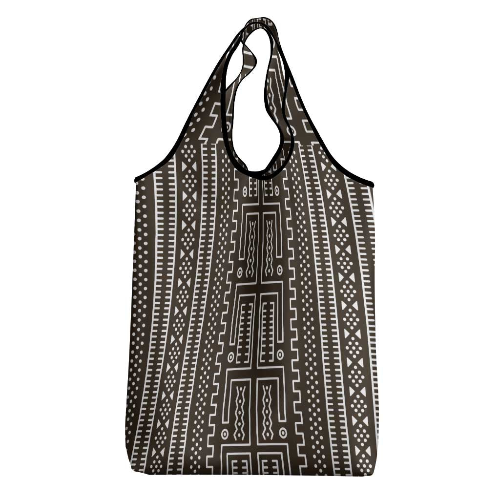 Mali Mud Cloth Bogolanfini Pattern Grocery Bag - African Pride