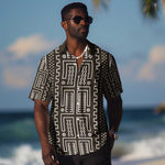 Mali Mud Cloth Bogolanfini Pattern Hawaiian Shirt - African Pride