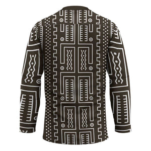 Mali Mud Cloth Hockey Jersey Bogolanfini Pattern