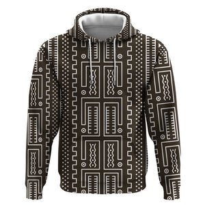 Mali Mud Cloth Bogolanfini Pattern Hoodie - African Pride