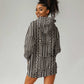 Mali Mud Cloth Bogolanfini Pattern Hoodie Dress - African Pride
