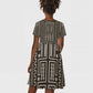 Mali Mud Cloth Bogolanfini Pattern Kid Short Sleeve Dress - African Pride
