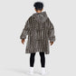 Mali Mud Cloth Bogolanfini Pattern Kid Wearable Blanket Hoodie - African Pride