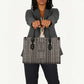Mali Mud Cloth Leather Bag Bogolanfini Pattern