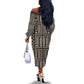 Mali Mud Cloth Bogolanfini Pattern Off The Shoulder Long Sleeve Dress - African Pride