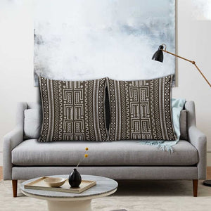 Mali Mud Cloth Pillow Cover Bogolanfini Pattern
