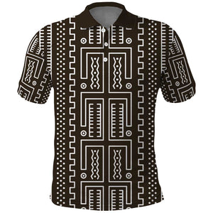 Mali Mud Cloth Bogolanfini Pattern Polo Shirt - African Pride