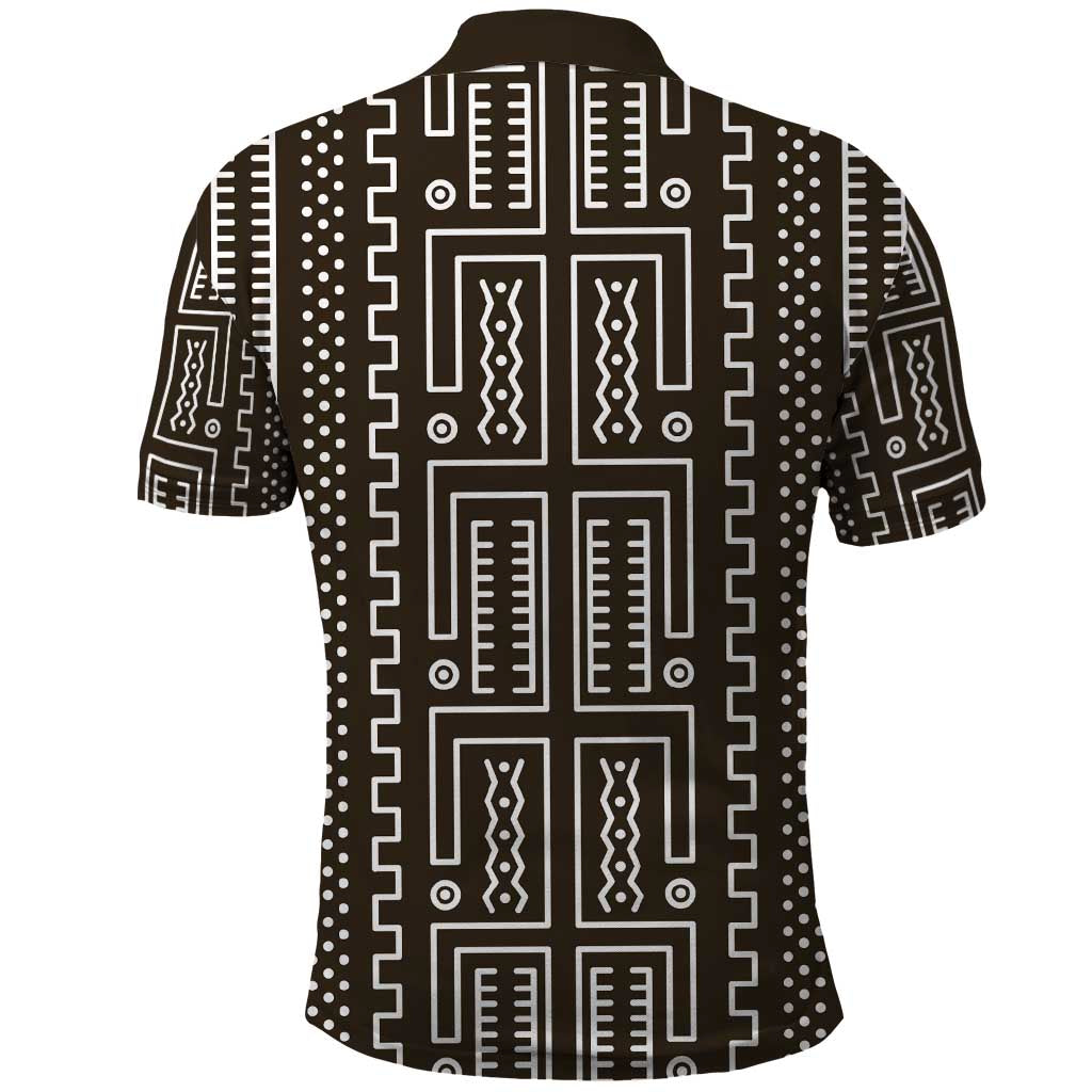 Mali Mud Cloth Bogolanfini Pattern Polo Shirt - African Pride