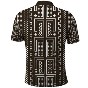 Mali Mud Cloth Bogolanfini Pattern Polo Shirt - African Pride