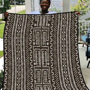 Mali Mud Cloth Bogolanfini Pattern Quilt - African Pride