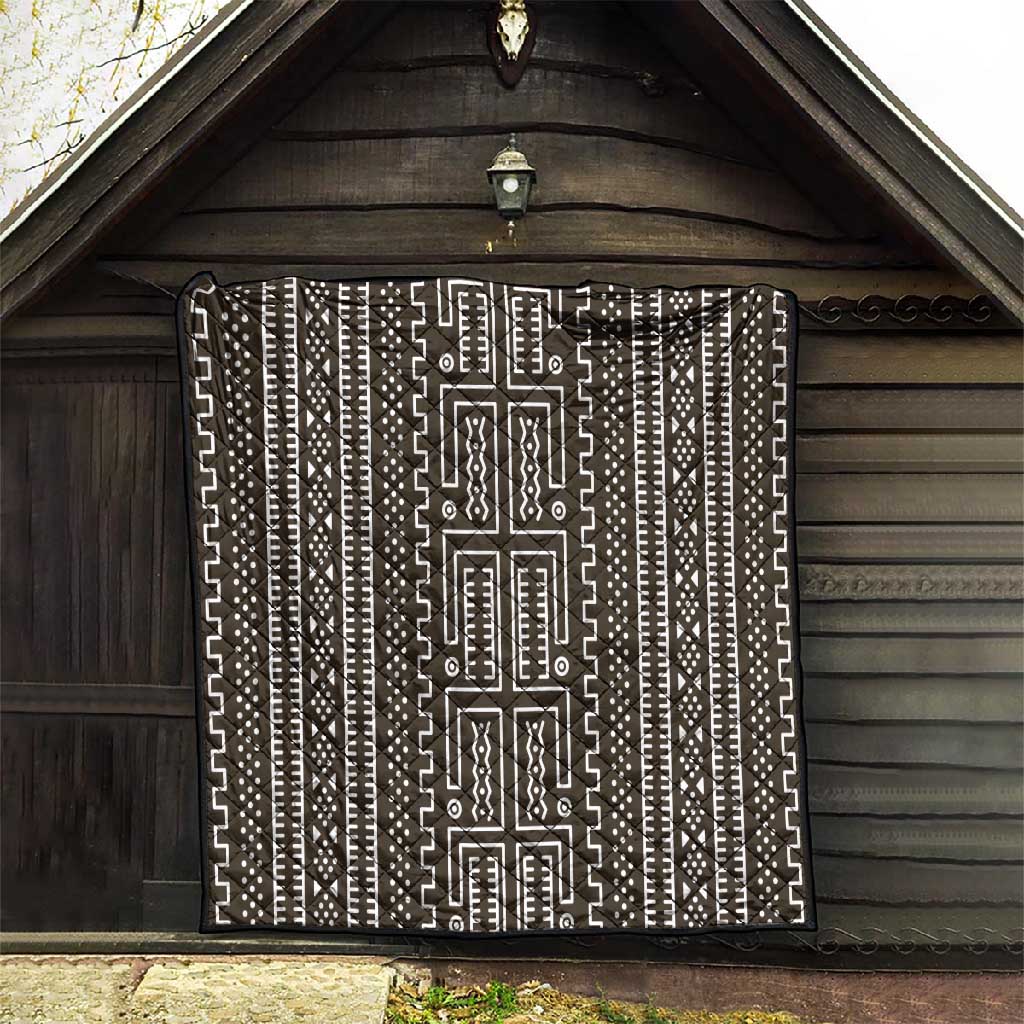 Mali Mud Cloth Bogolanfini Pattern Quilt - African Pride