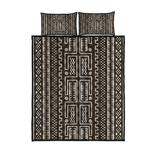 Mali Mud Cloth Bogolanfini Pattern Quilt Bed Set - African Pride